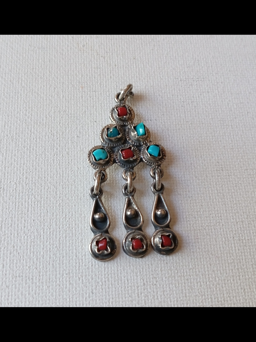 Sterling Silver Mexico Antique Pendant